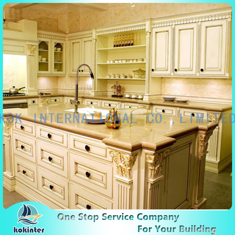 Modern Modular Style Solid Wood Kitchen Cabinet