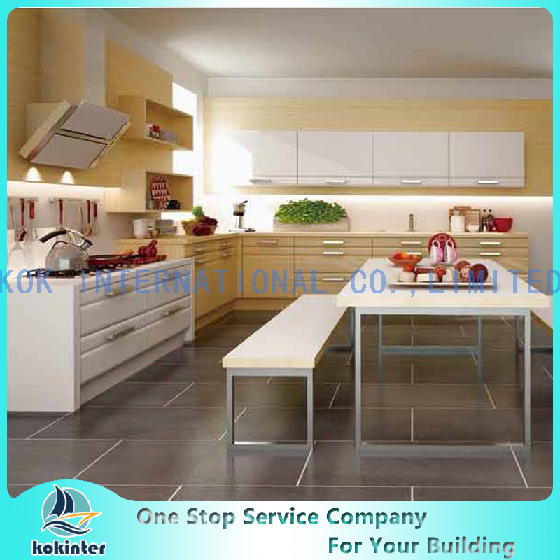 Modern Modular Style Solid Wood Kitchen Cabinet