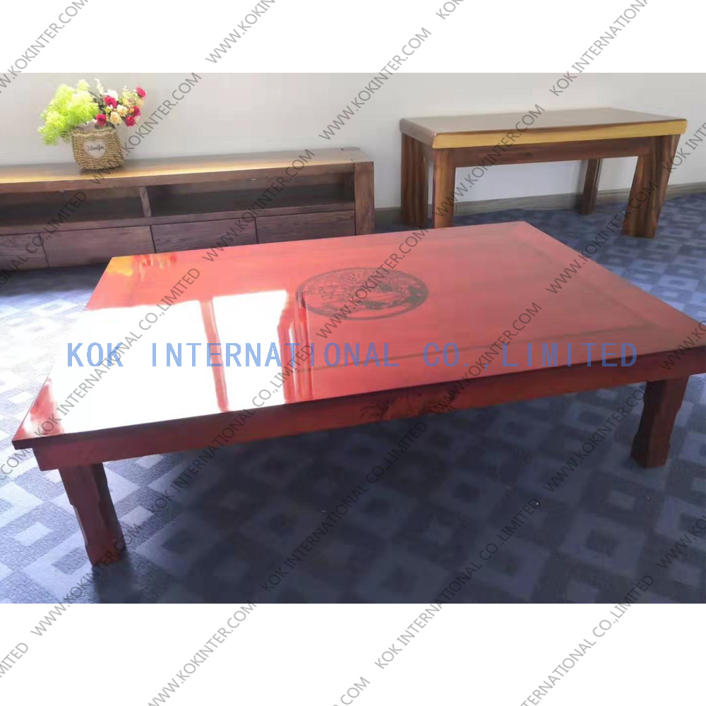 High glossy solid wood Table solid wood tables Top worktop
